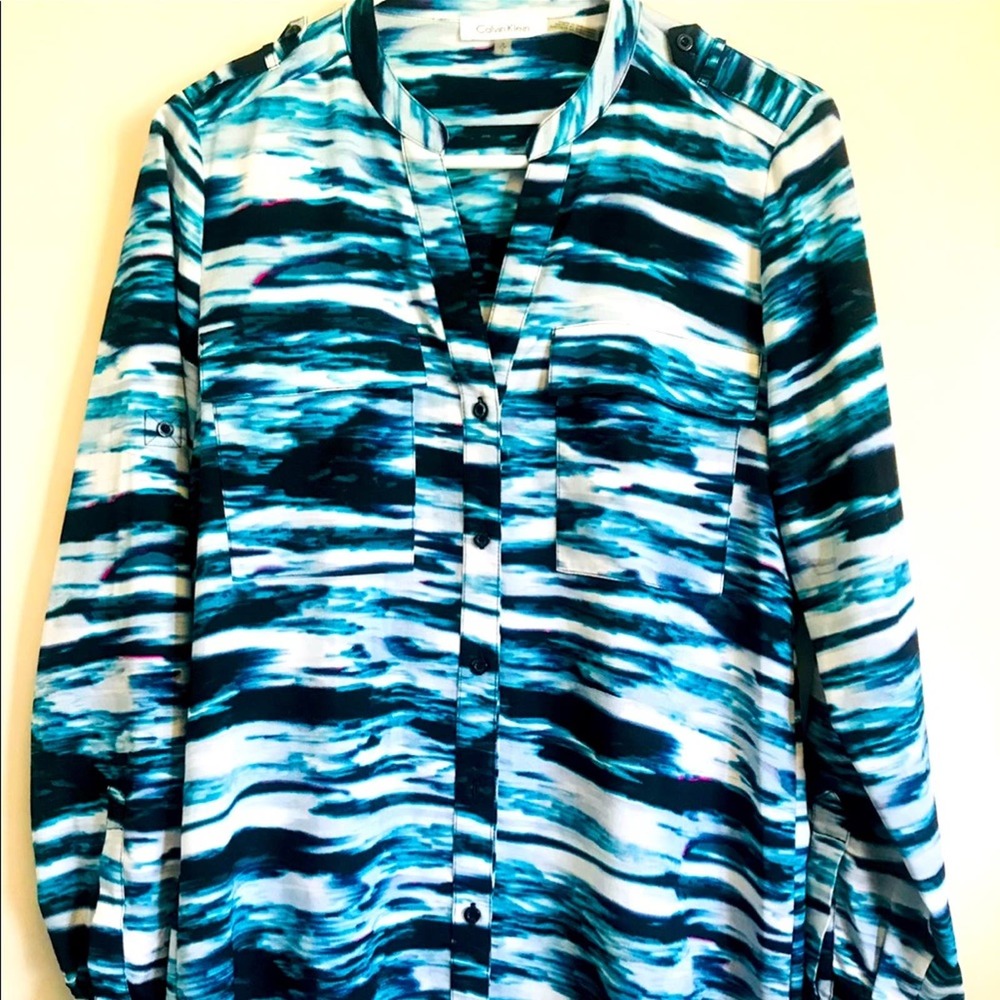 Calvin Klein Long Sleeve Top Size Small Petite